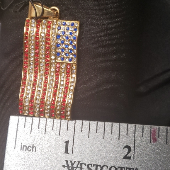 American Flag Red, White and Blue Pendant - Picture 5 of 5